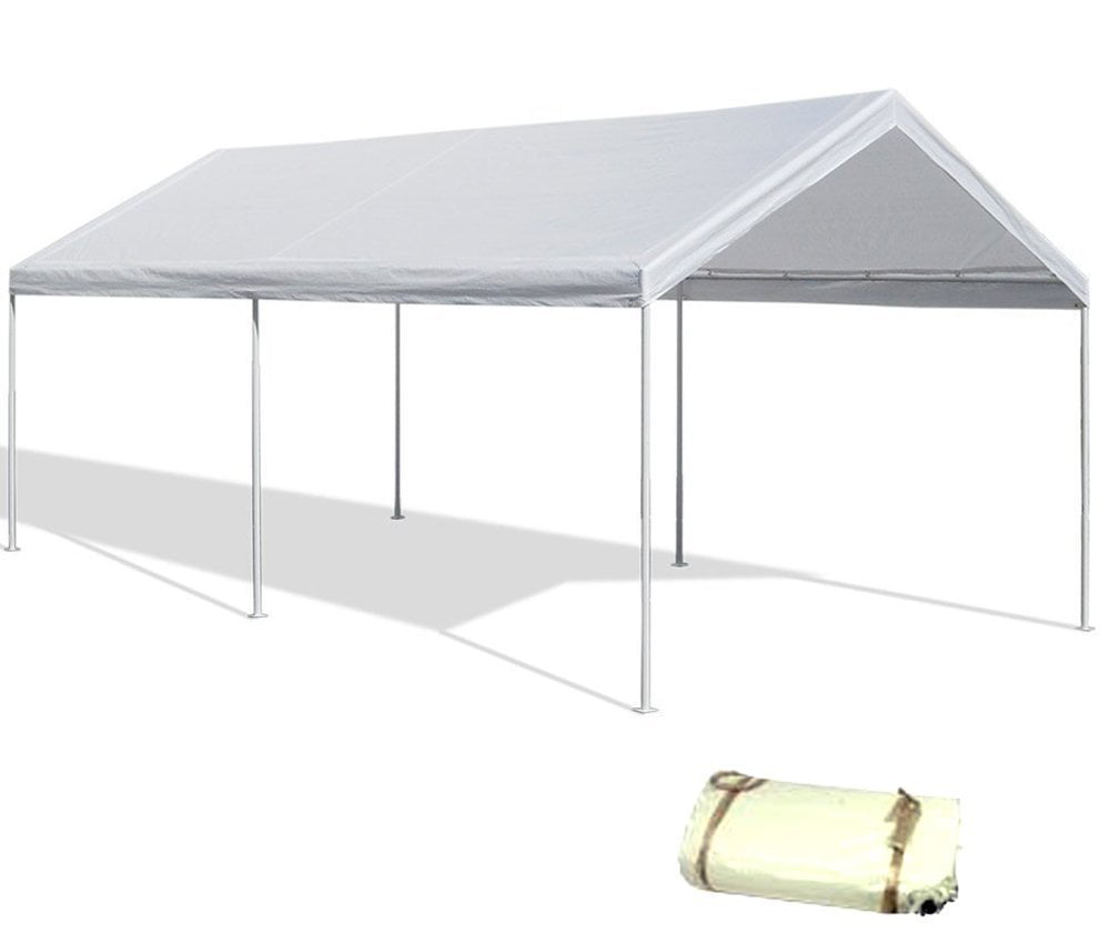 Canopy Replacement Cover 12-X20′ White Tarp Top Roof Canopy Replacement Cover