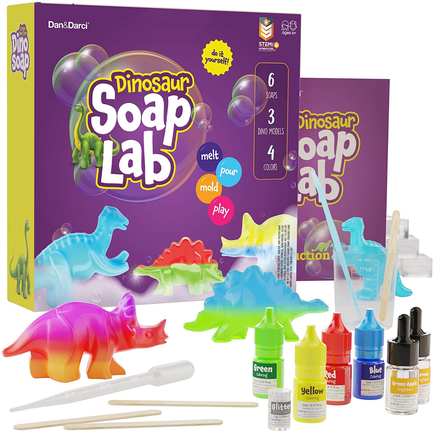 Dino Soap Making Kit for Kids - Dinosaur Science Kits
