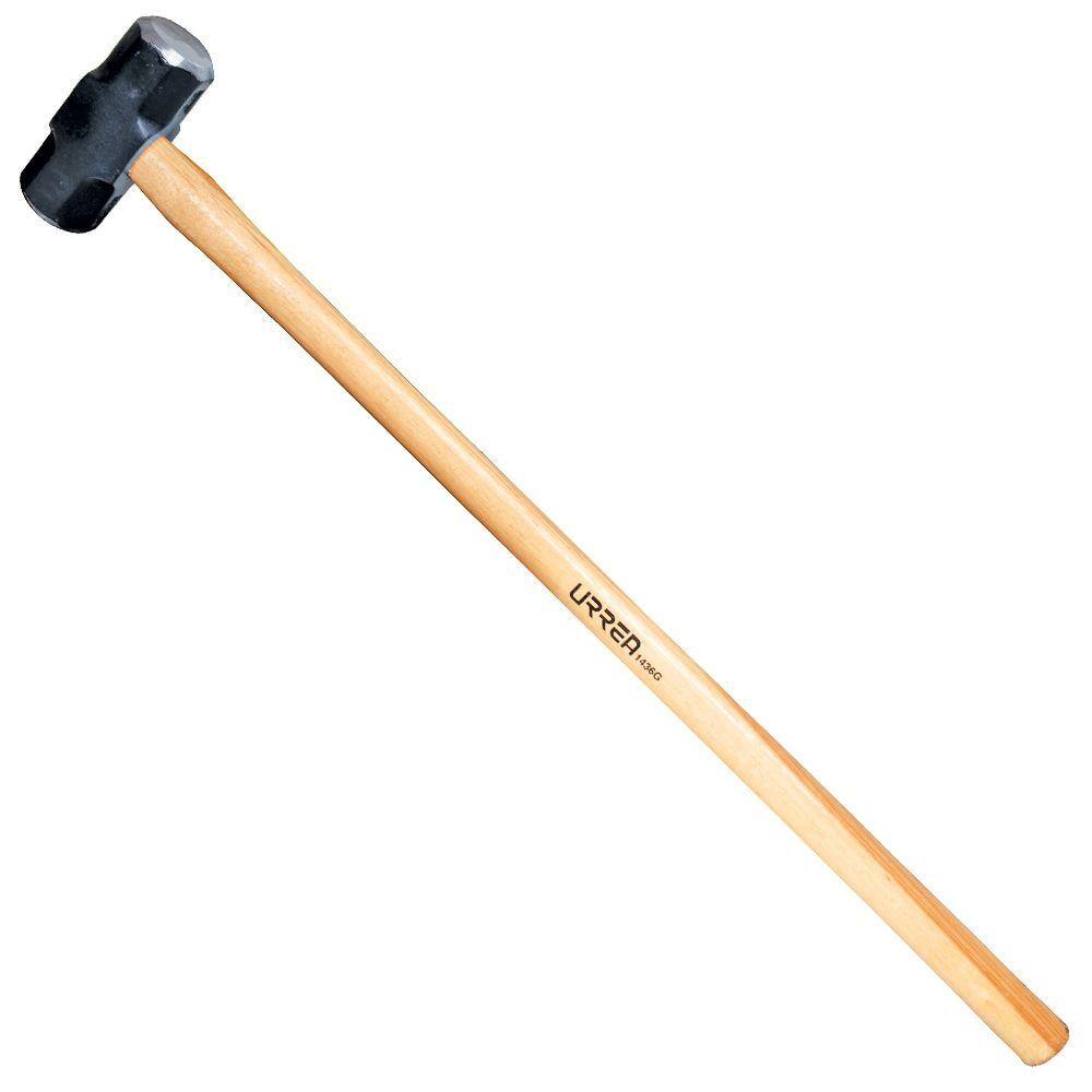 URREA 1440G 16 lbs. Steel Octagonal Sledge Hammer with Hickory Handle