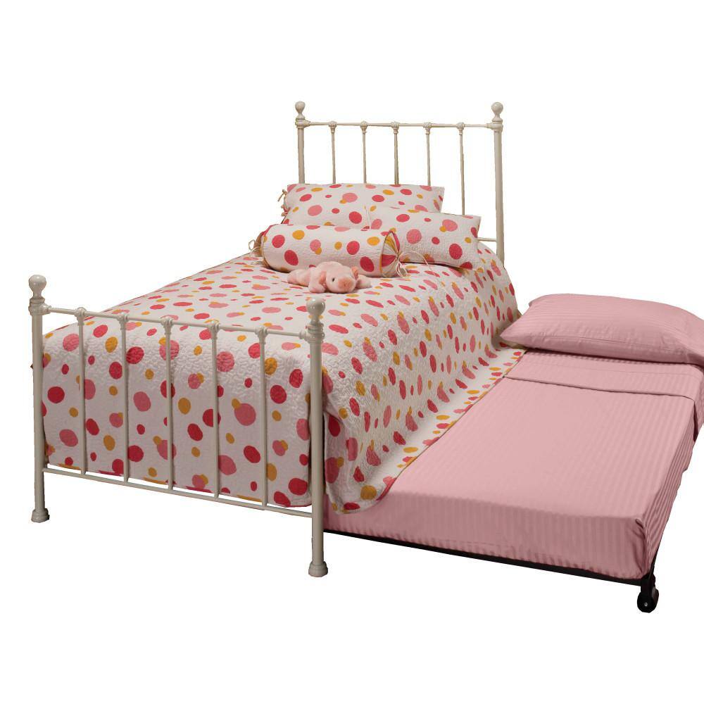 Hillsdale Furniture  Molly White Twin Bed with Bed Frame and Roll out Trundle