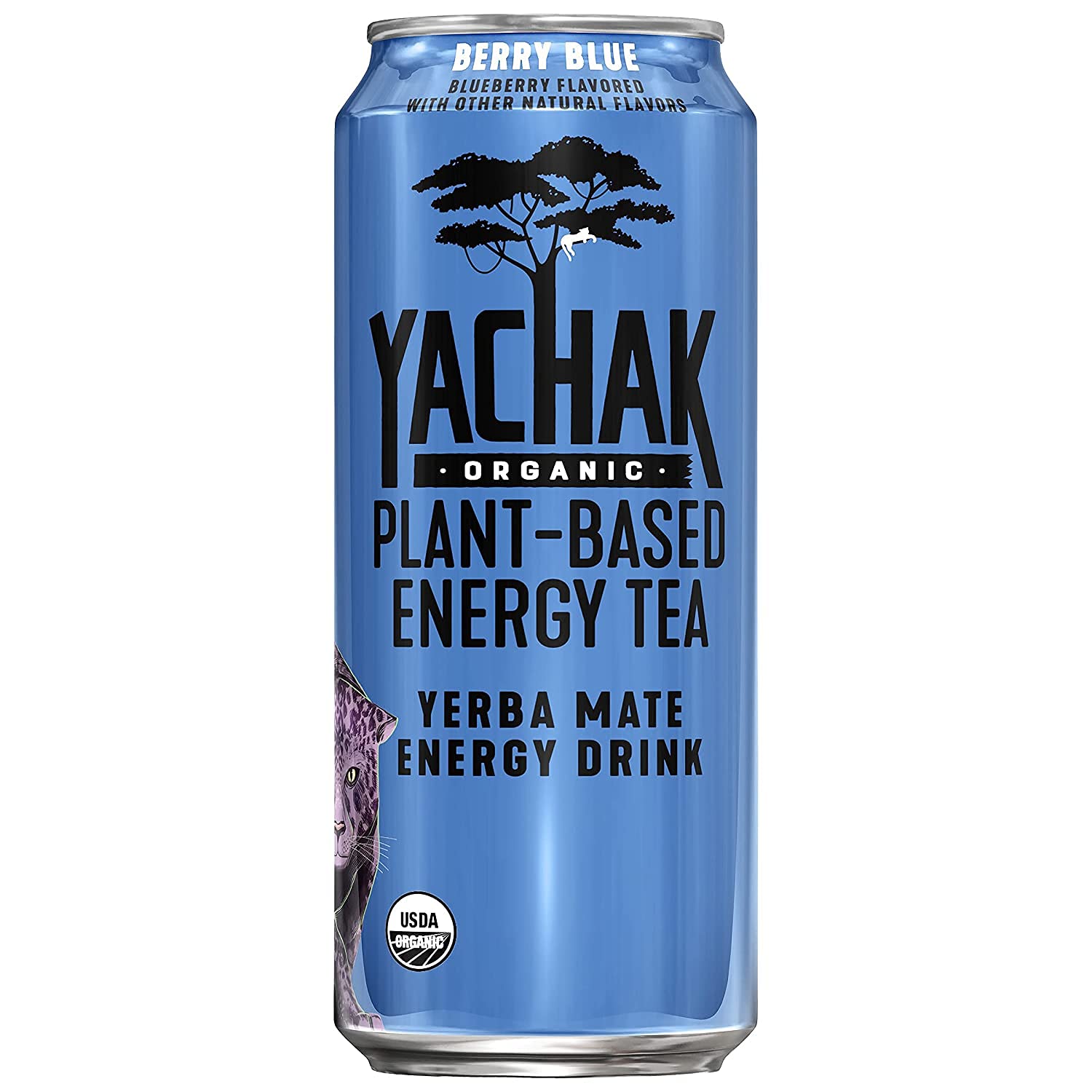 Yachak Yerba Mate. Berry Blue. 16 Oz. Pack of 12