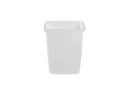 Rubbermaid 9 gal Plastic Kitchen Trash Can. White