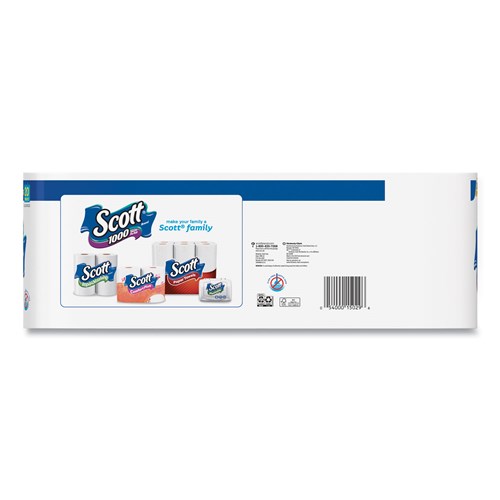 Scott KCC 20032 Standard Roll Bathroom Tissue. 1 Ply. 20 / Pack - 2 Packs per Carton