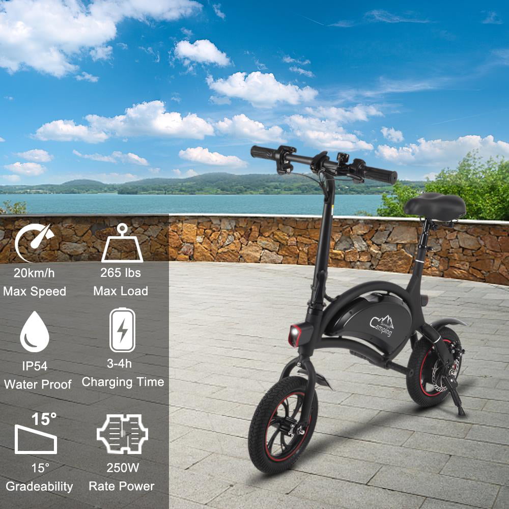 SalonMore  250W 15.5 MPH Electric Bicycle.Partially Foldable Fast Charging Bicycle.36V 6Ah Lithium Battery