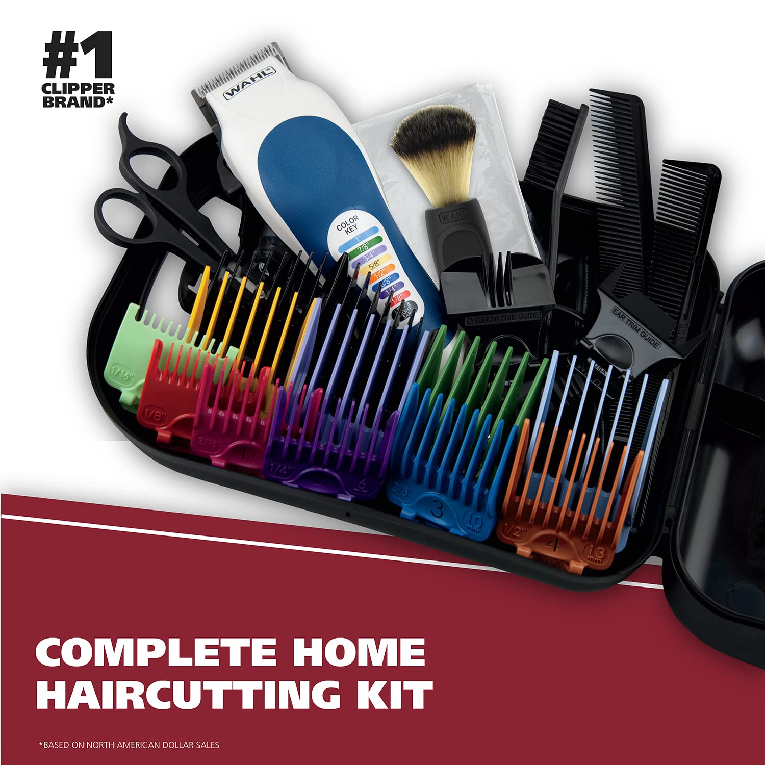 Wahl Clipper Color Pro Complete Haircutting Kit - Model 79300-1001M