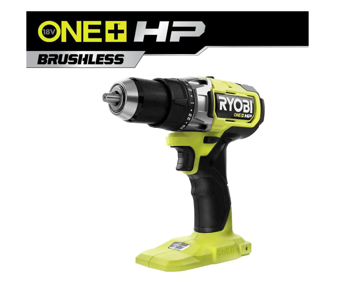 RYOBI PBLDD01B ONE+ HP 18V Brushless Cordless 1/2 in. Drill/Driver (Tool Only)
