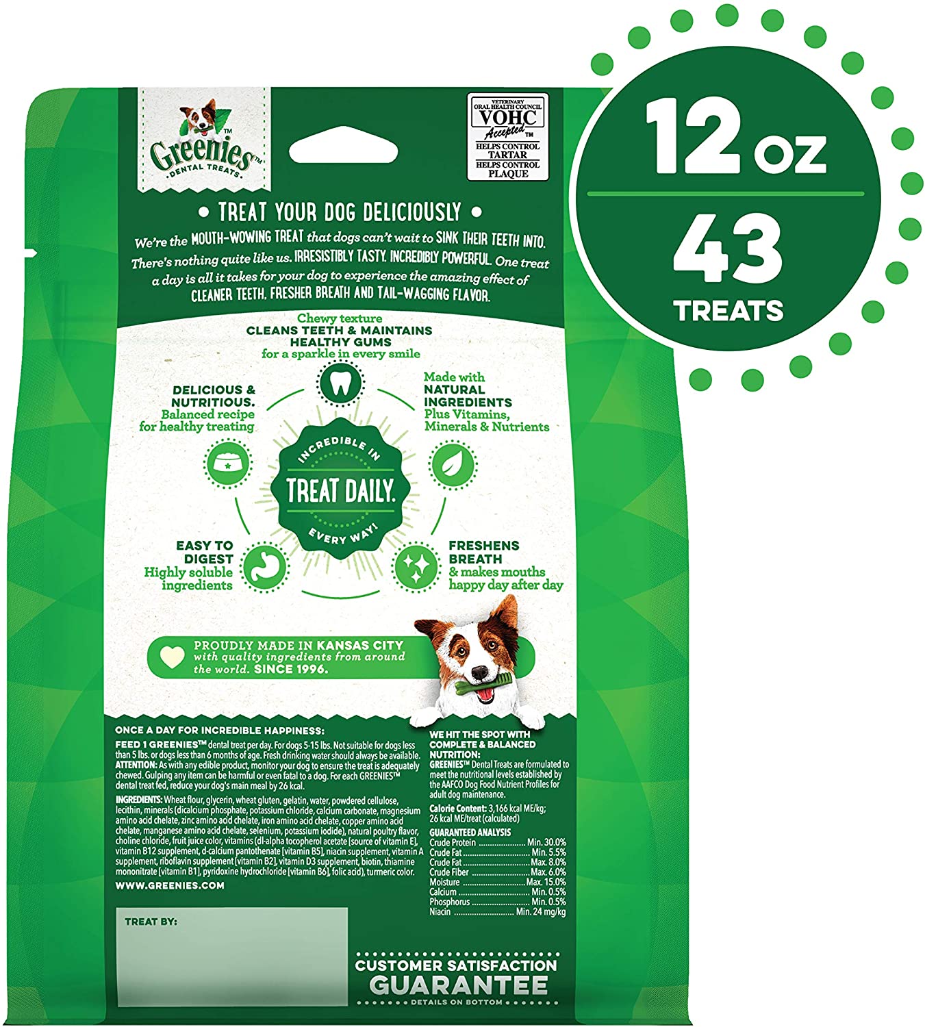 Greenies Original Teenie Natural Dental Dog Treats (5-15 lb. Dogs)