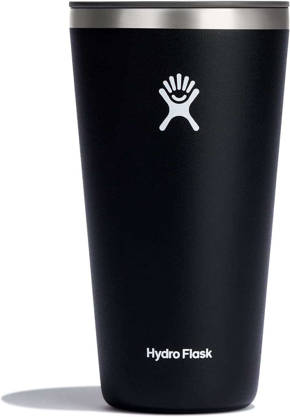 Hydro Flask 28oz All Around Tumbler - Stainless Steel Reusable Insulated Travel Drinking Cup Water Bottle with Lid (Black)