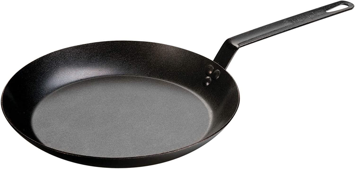Lodge CRS12 12 Inch Seasoned Carbon Steel Skillet