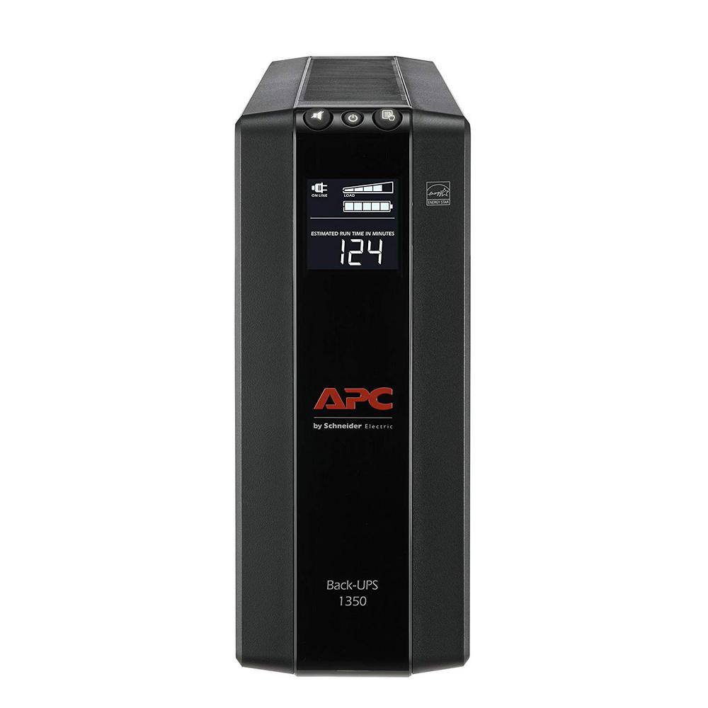 APC BX1350M Back-UPS Pro 1350VA AVR/LCD Battery Backup/Surge Protector with 5 battery backup outlets. 5 surge protect outlets