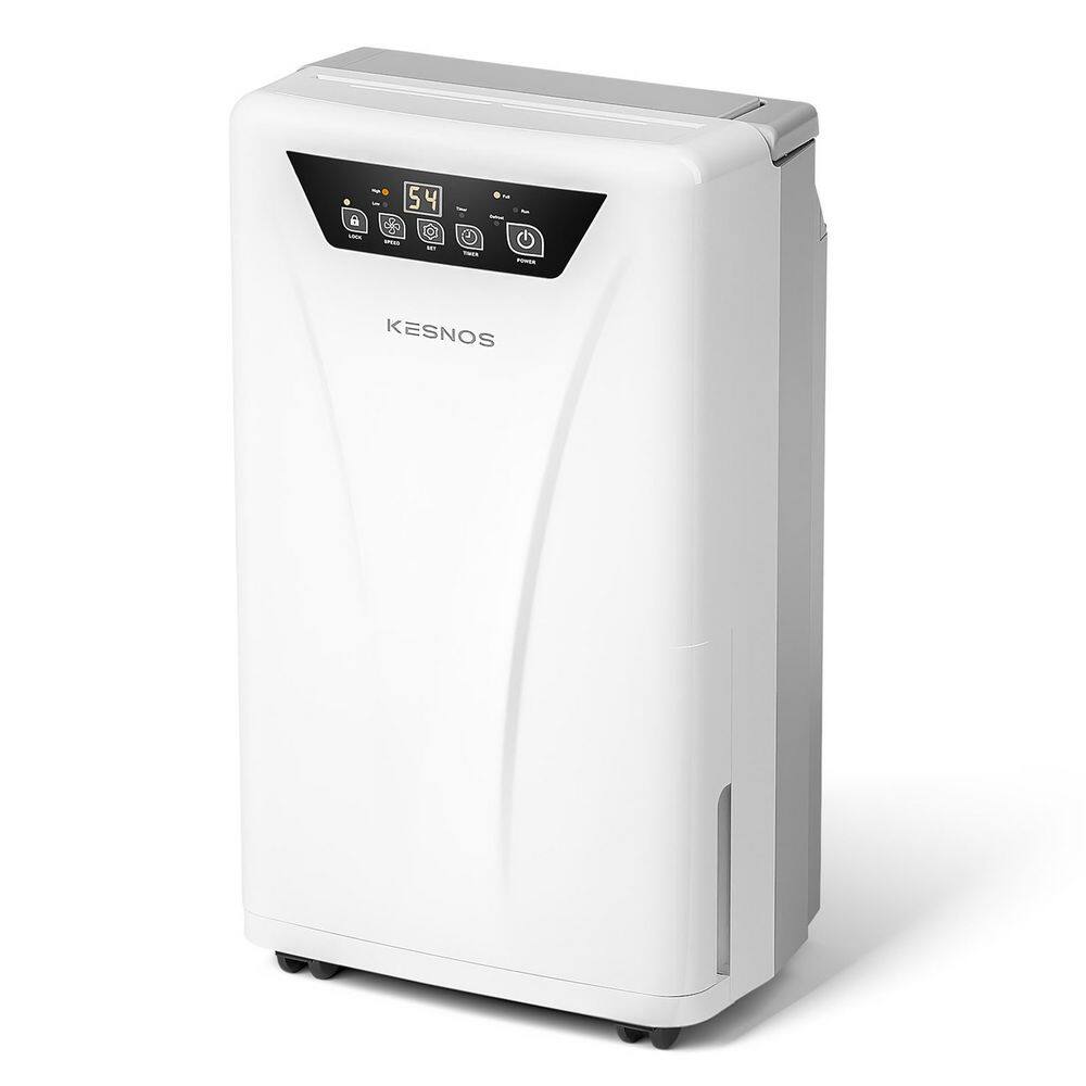 Kesnos HDCX-PD160A 34-Pint Capacity Home Smart Dehumidifier With Bucket And Drain For 2.500 sq. ft. Home Or Bedroom