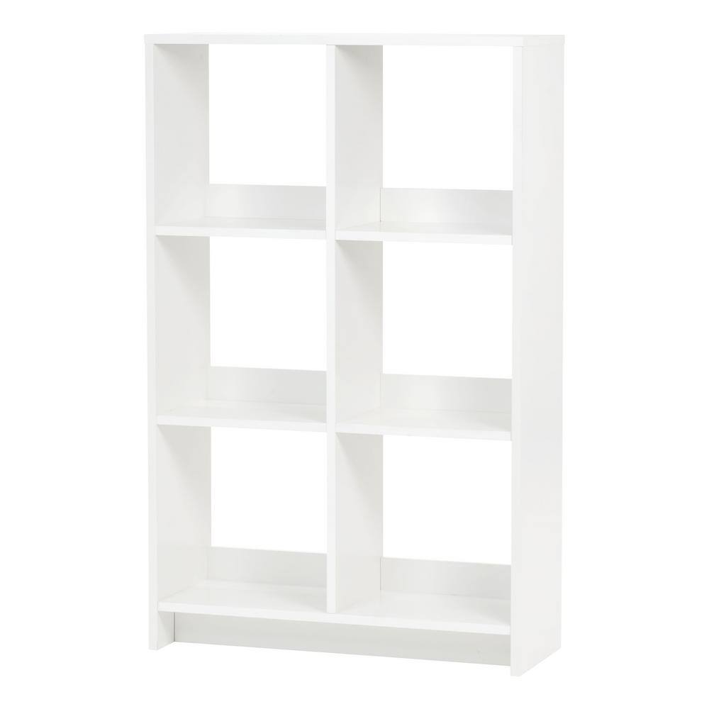 IRIS 596360 43 in. H x 27 in. W x 10 in. D White Heavy-Duty Decorative 6-Cube Organizer