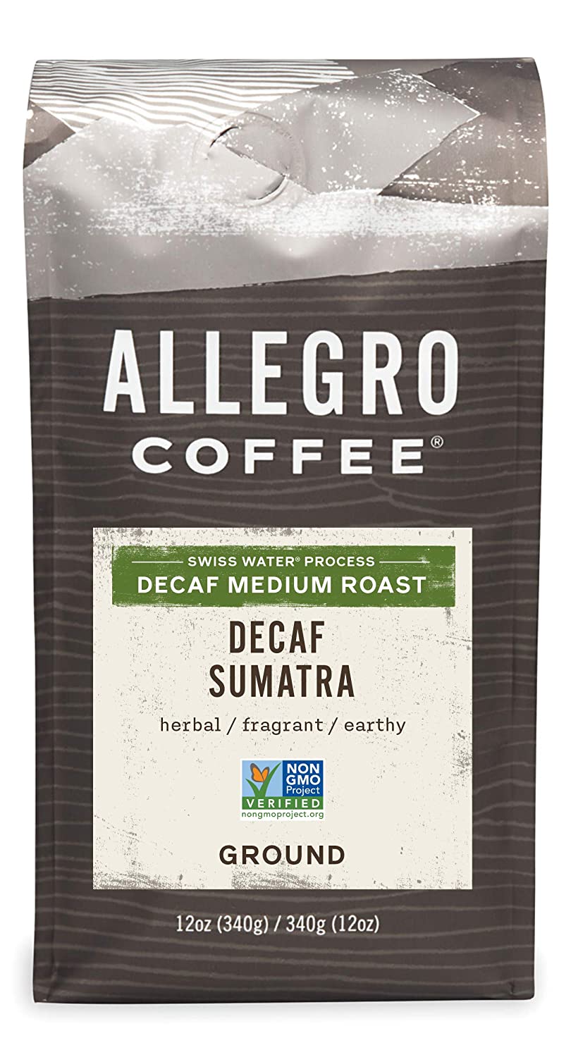 Allegro Coffee Decaf Sumatra Ground Coffee. 12 oz