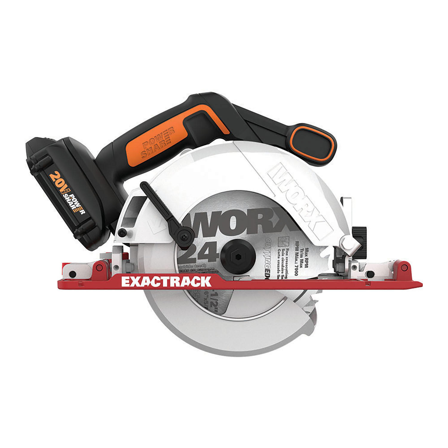 Worx 20V Power Share ExacTrack 6-1/2 Circular Saw