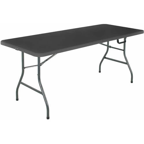 Cosco 6 Foot Centerfold Folding Table. Black