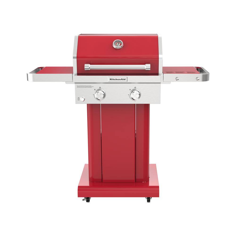 KitchenAid 720-0891CA 2-Burner Propane Gas Grill in all Red
