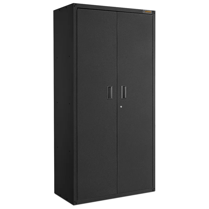 Gladiator GALG36KDESG Ready-to-Assemble Steel Freestanding Garage Cabinet in Hammered Granite (36 in. W x 72 in. H x 18 in. D)