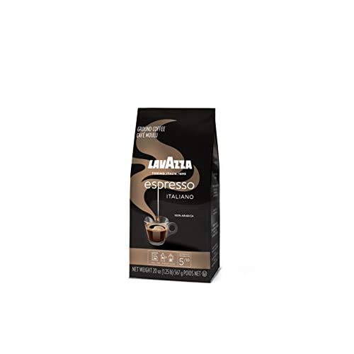 Lavazza Espresso Italiano Ground Coffee. 100% Arabica. 20 oz Soft Bag. Authentic Italian. 100% Arabic Ground Coffee. Blended And Roated in Italy. Value Pack Pack of 6
