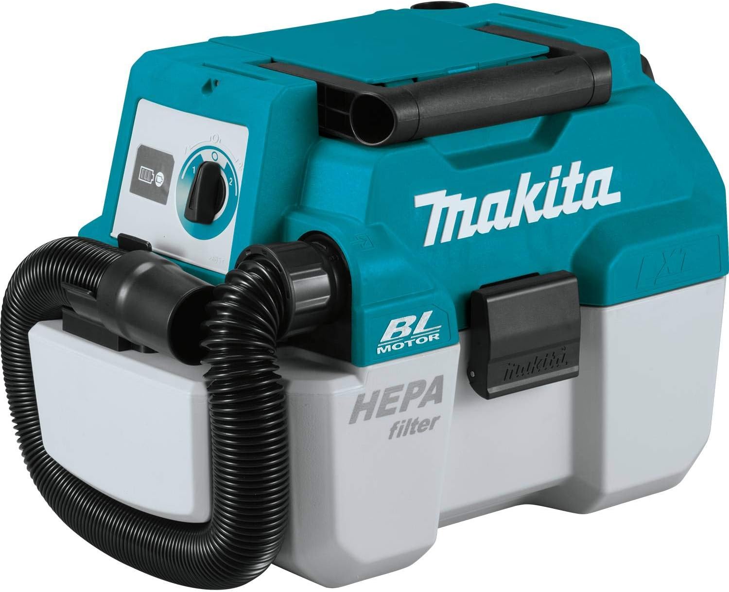Makita XCV11Z 18V LXT Lithium-Ion Brushless Cordless 2 Gallon HEPA Filter Portable Wet/Dry Dust Extractor/Vacuum. Tool Only