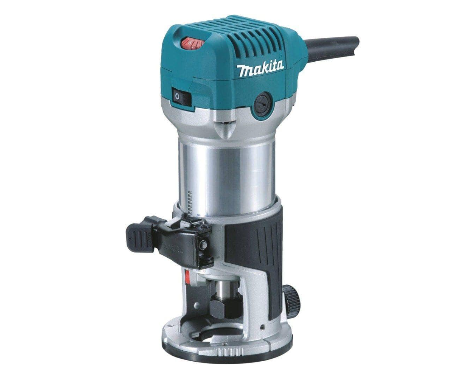 Makita RT0701C 6.5 Amp 1-1/4 HP Corded Fixed Base Variable Speed Compact Router with Quick-Release