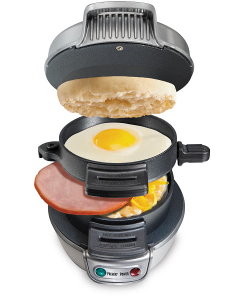 Hamilton Beach Breakfast Sandwich Maker. Silver. 25475