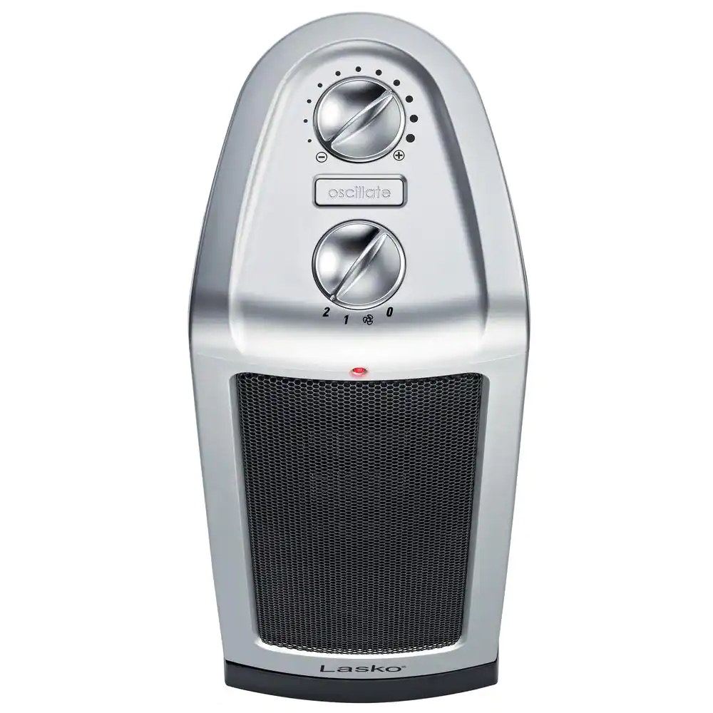 Lasko 5307 Tower 16 in. 1500-Watt Electric Ceramic Oscillating Tower Space Heater with Manual Thermostat