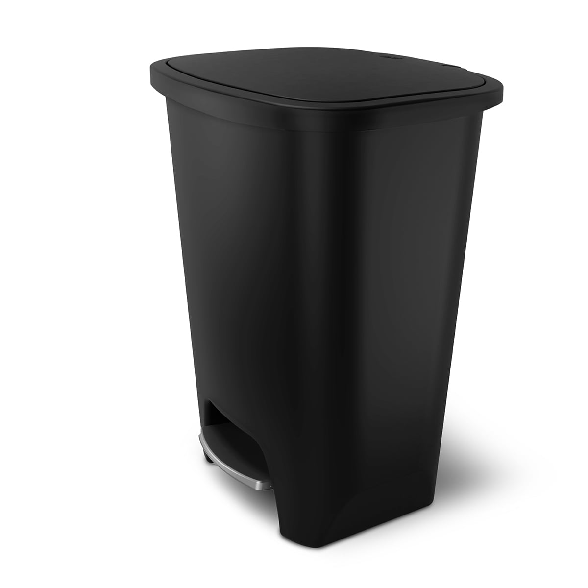 GLAD 20 gal Plastic Kitchen Step On Garbage Can. Black