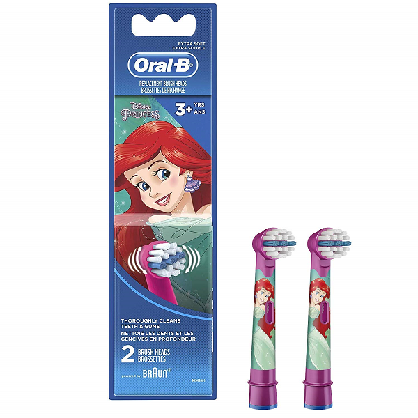 Oral-B Kids Extra Soft Replacement Brush Heads featuring Disney Princesses