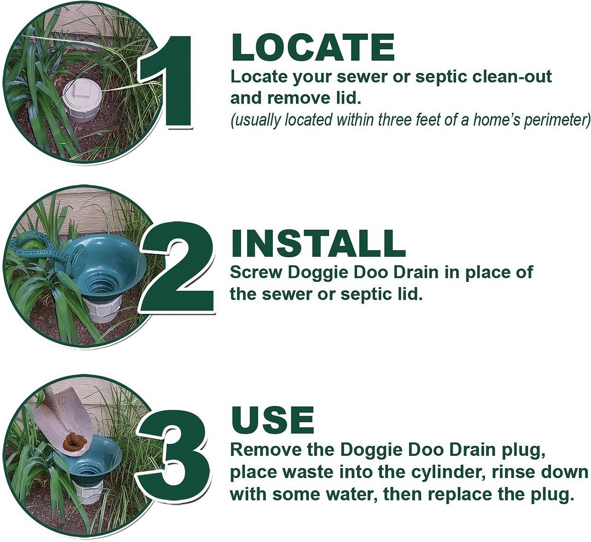 Doggie Doo Drain Pet Waste Removal