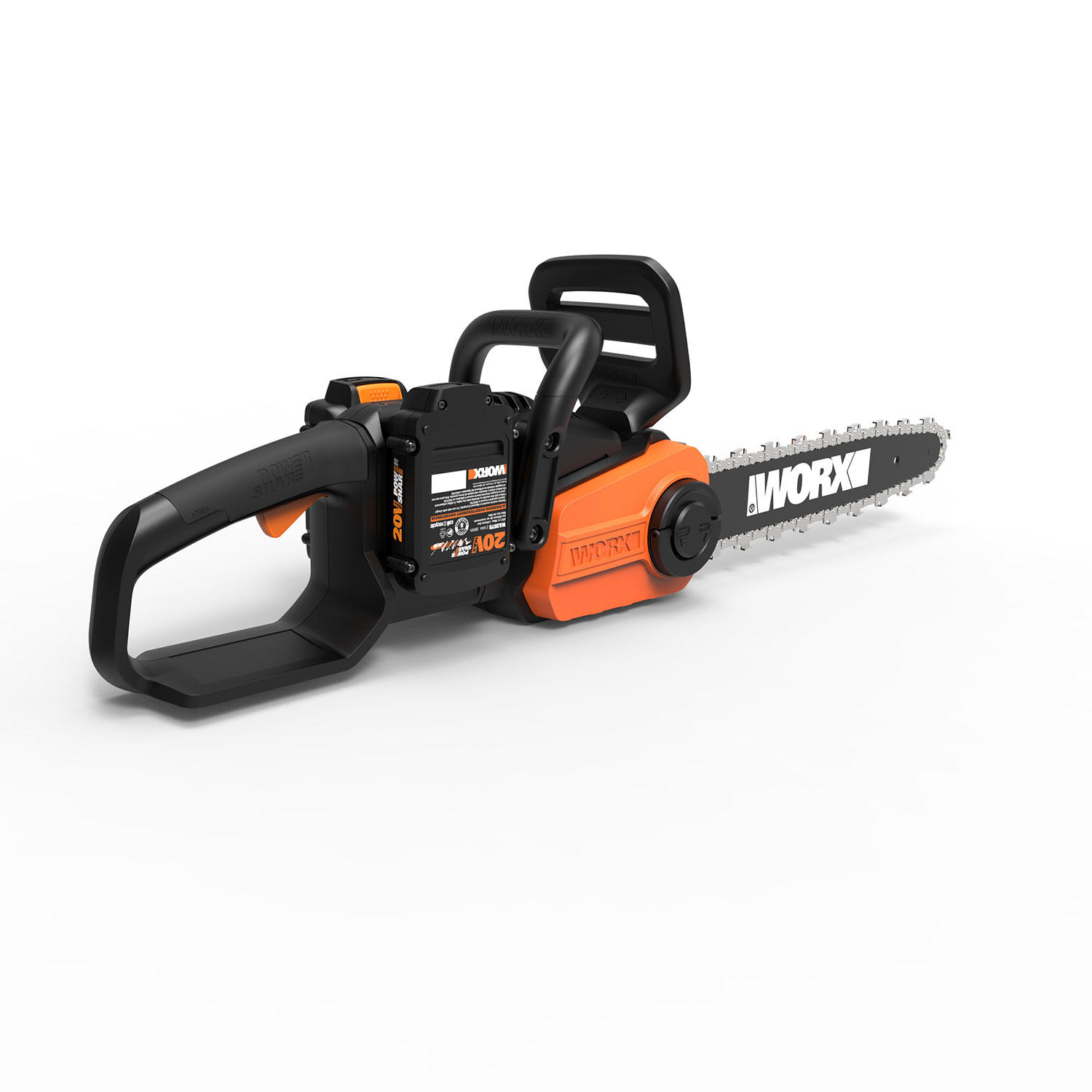 Worx 40V Power Share Cordless 14″ Chainsaw with Auto-Tension (2X 20V)
