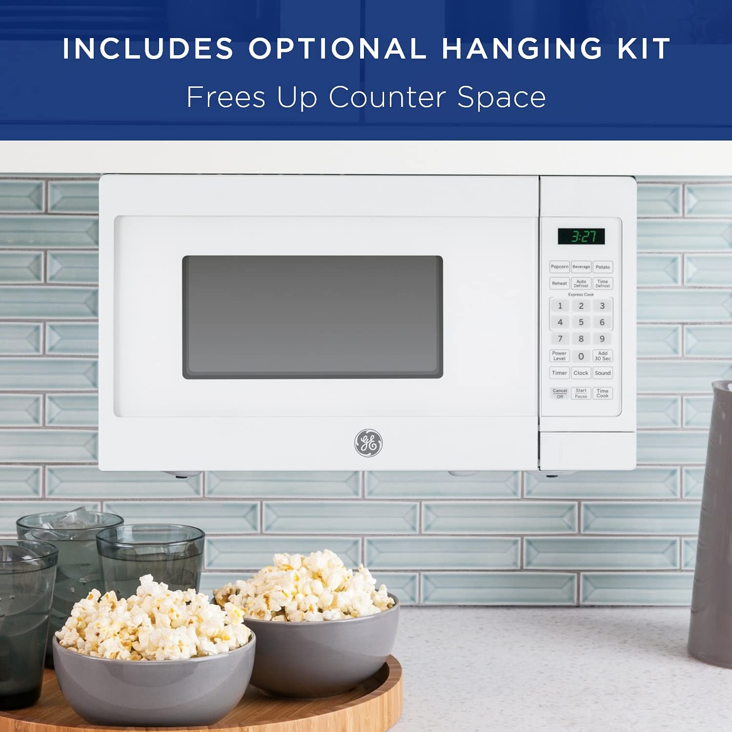 GE JEM3072DHWW Countertop Oven Microwave. 0.7 Cu Ft. White