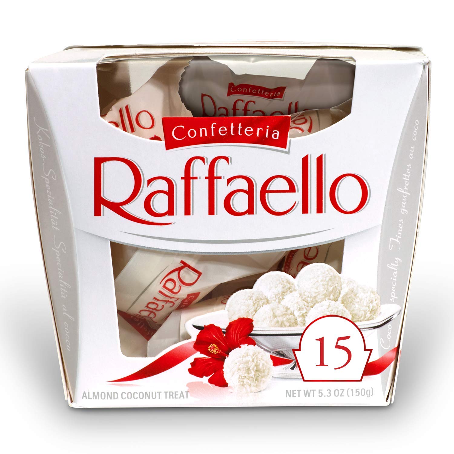 Ferrero Raffaello Almond Coconut Valentine-s Day Candy. Perfect Valentine-s Day Gift. 5.3 oz