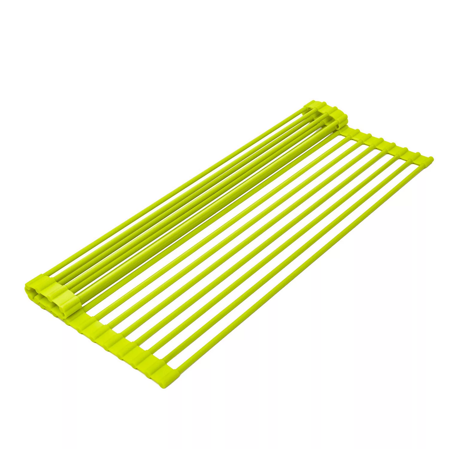 True & Tidy. Multi-Purpose Over The Sink Roll-Up Drying Rack. DR-881. Lime