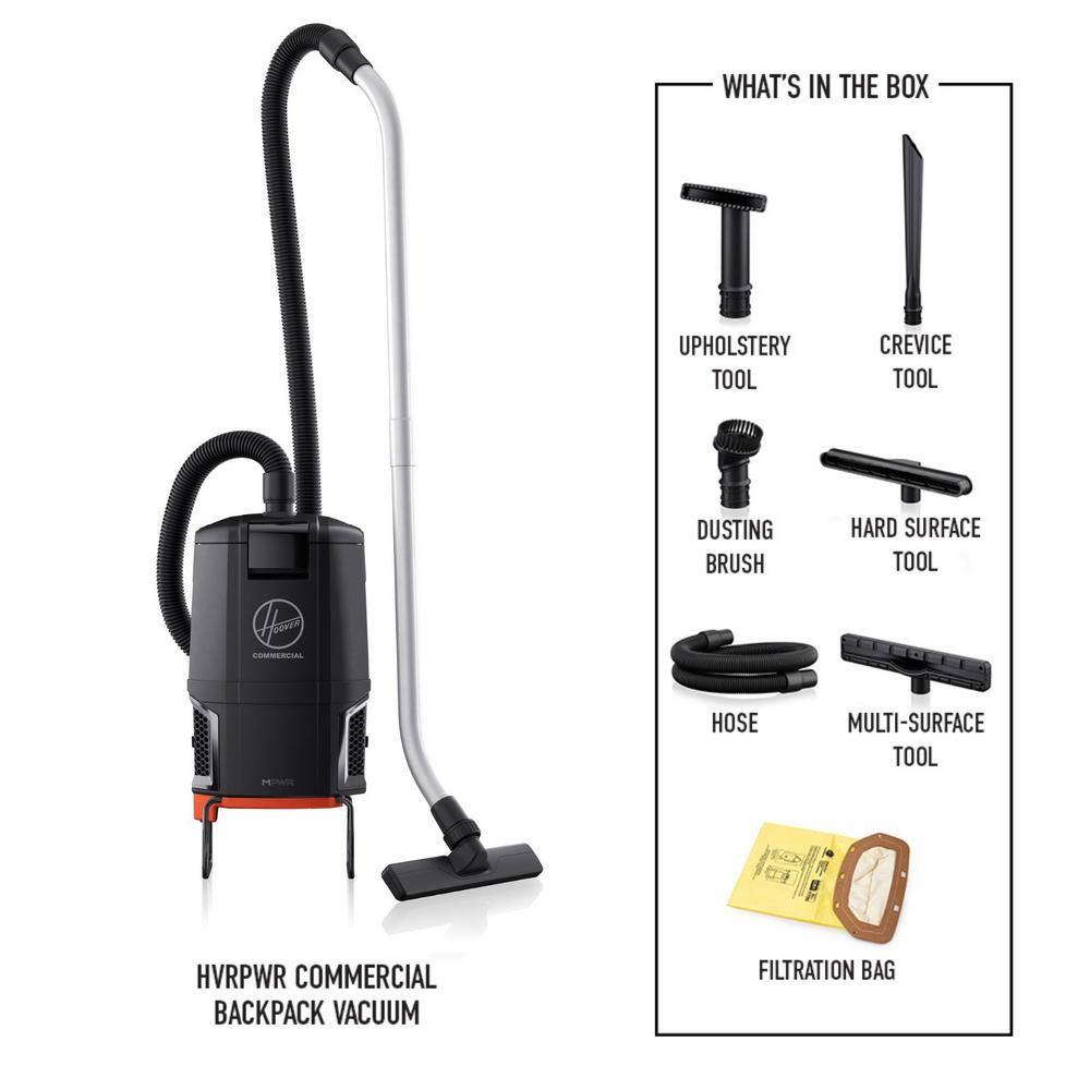 HOOVER CH93619 HVRPWR 40V Cordless Commercial Backpack Vacuum Cleaner - Tool Only