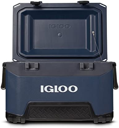 Igloo BMX 52 Quart Cooler with Cool Riser Technology. Rugged Blue