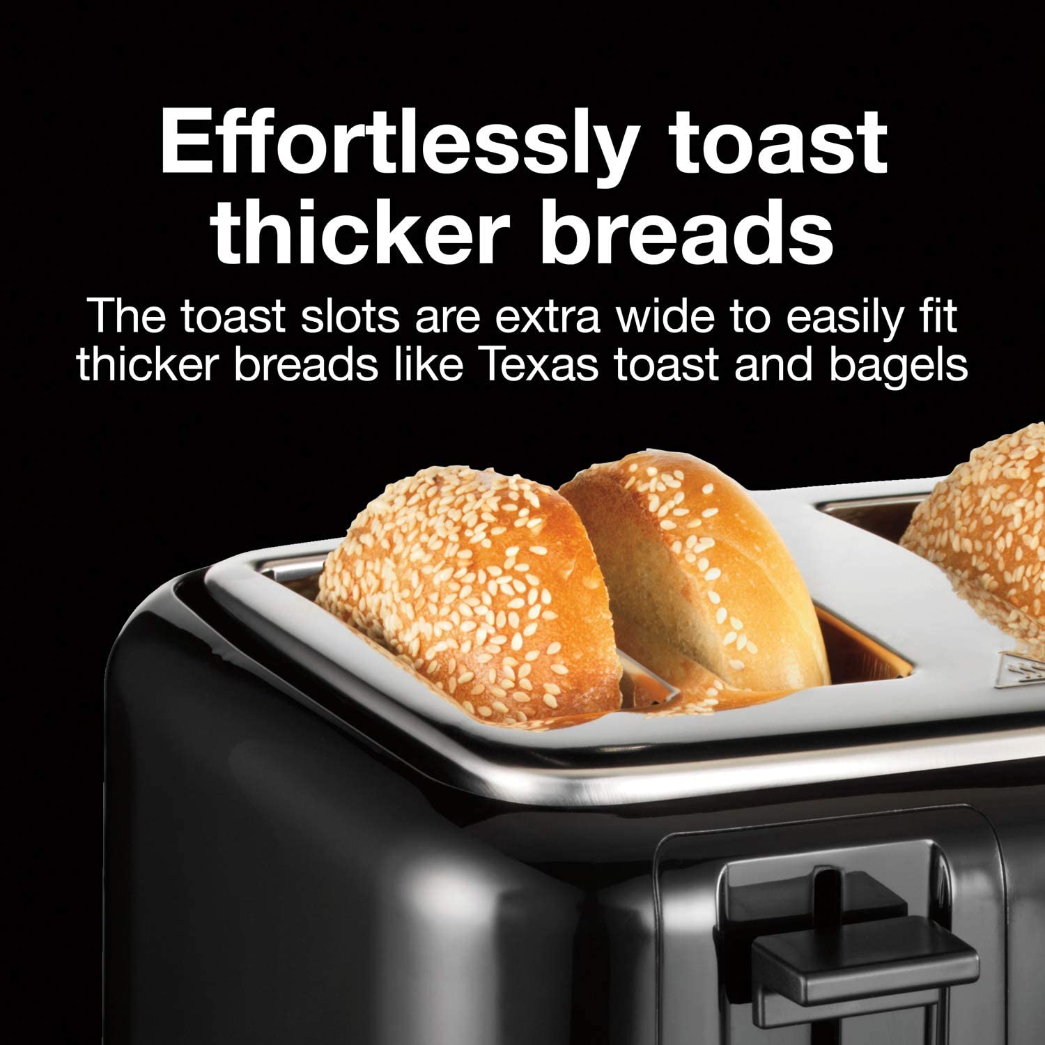 Proctor Silex 4 Slice Toaster with Extra Wide Slots for Bagels. Cool-Touch Walls. Shade Selector. Toast Boost. Auto Shut-off and Cancel Button. Black (24215PS)