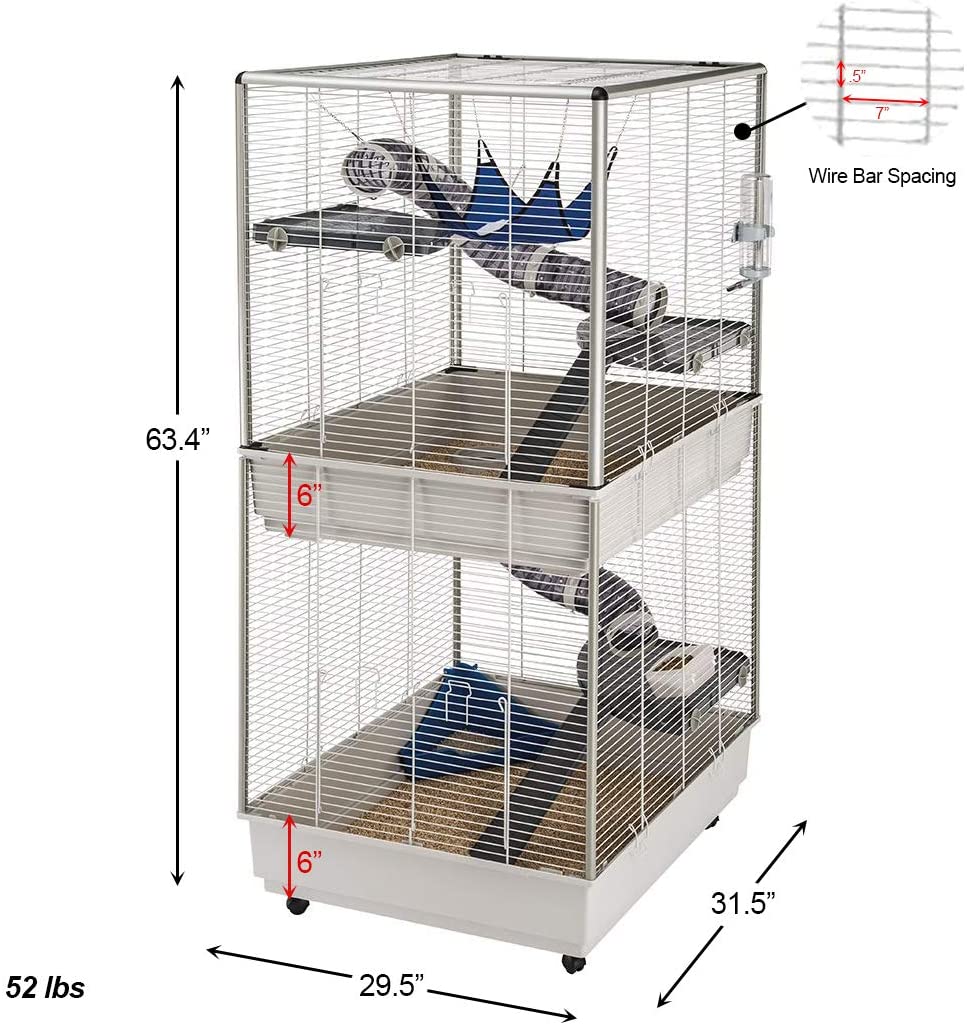 Ferplast Ferret Tower Two-Story Ferret Cage