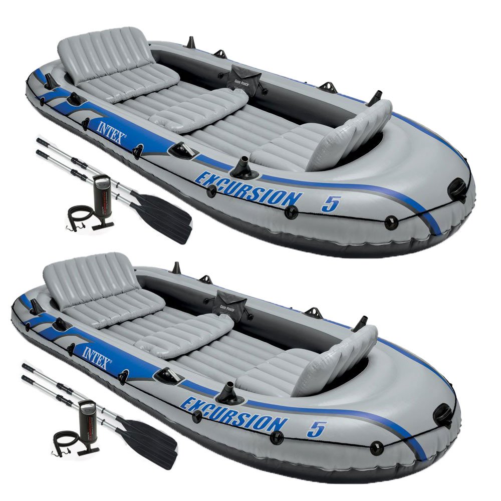 Intex Excursion Inflatable 12-ft PVC 1300-lb Dinghy (2-Pack)