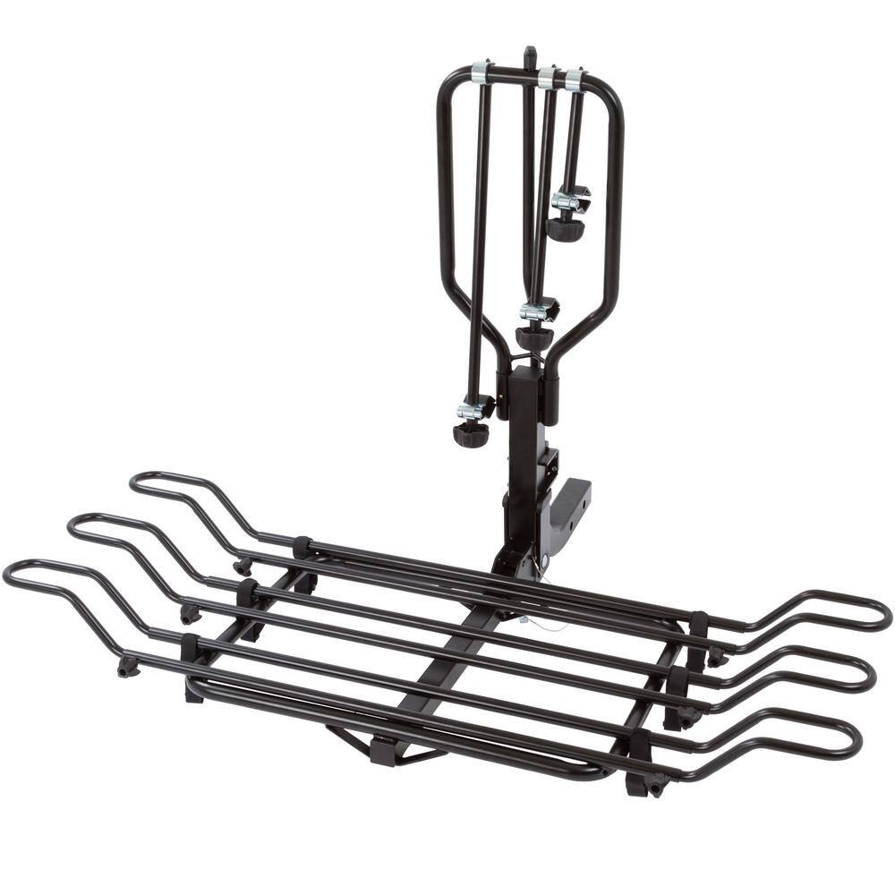 Elevate Outdoor BC-3581 3-Bike Hitch-Mounted Steel Tray Bicycle Rack