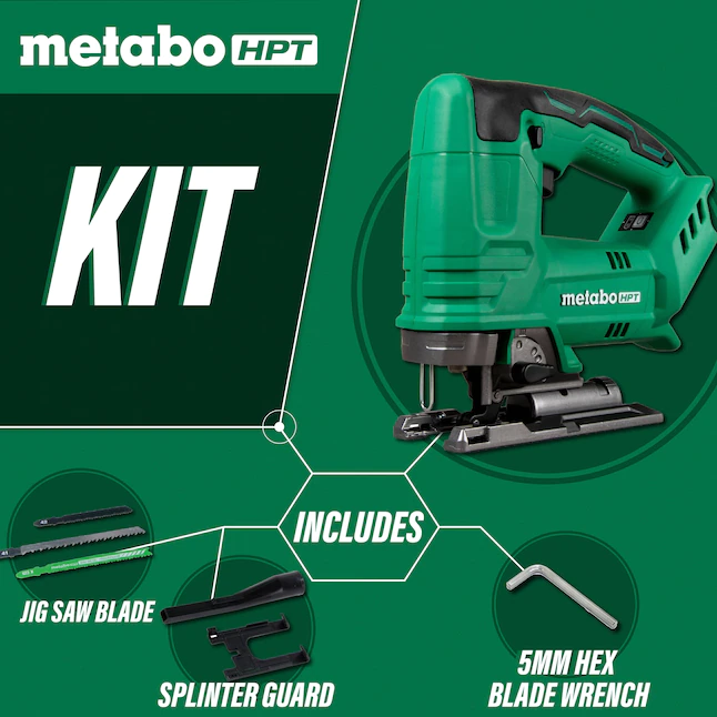 Metabo HPT Jig saw CJ18DAQ4M 18-volt | Variable Speed Trigger | Cordless (Tool Only)