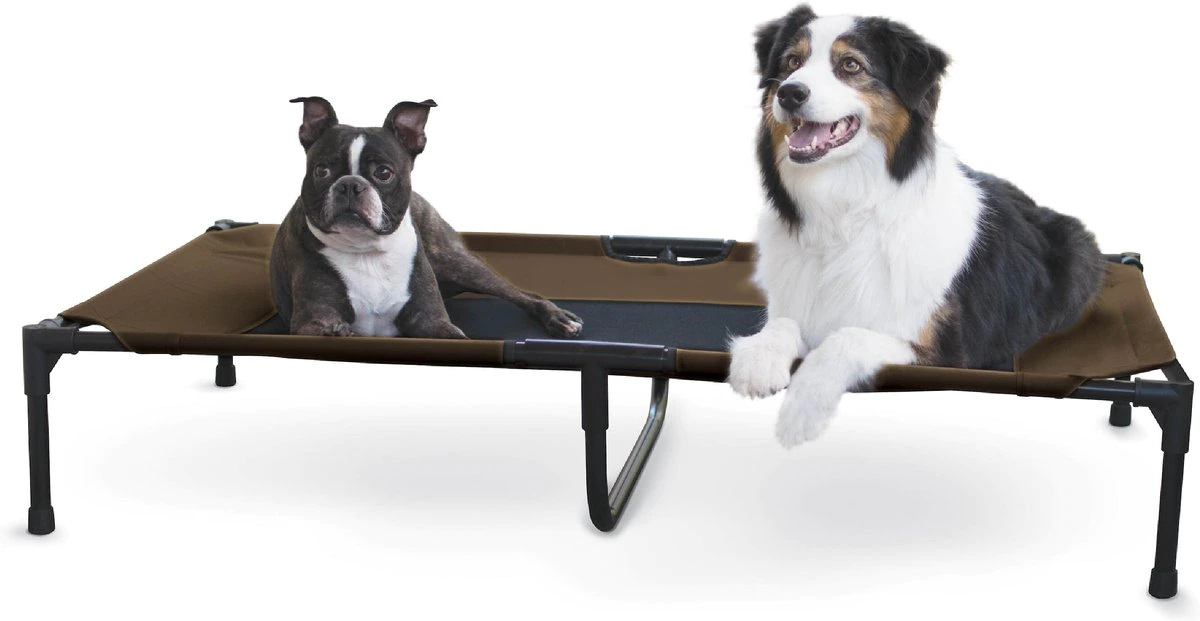 K&H Pet Products Original Pet Cot Elevated Pet Bed Chocolate/Black