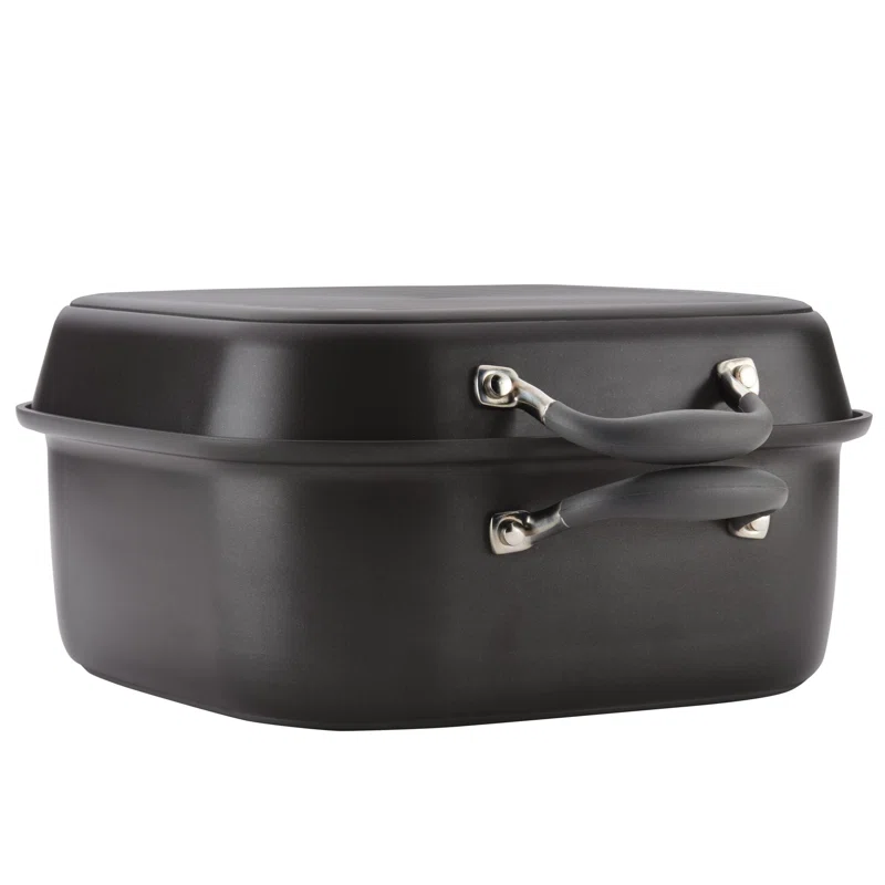 Anolon 83865 Advanced Hard Anodized Nonstick Grill Pan / Griddle and Roaster - 11 Inch. Gray