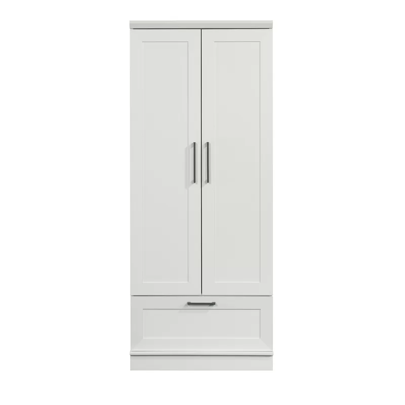 Andover Mills Tiberius Manufactured Wood Armoire Soft White