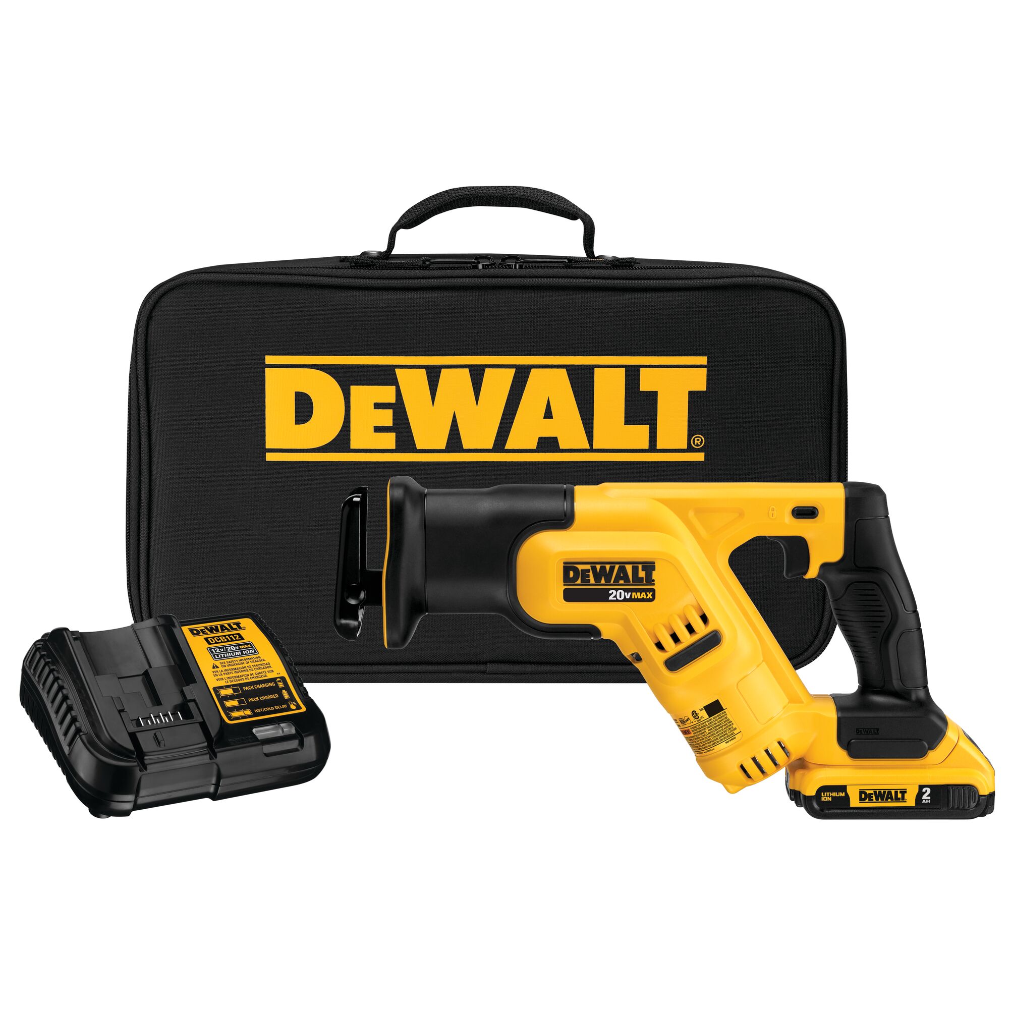 DEWALT 20-volt Variable Speed Cordless Reciprocating Saw (Charger Included and Battery Included)