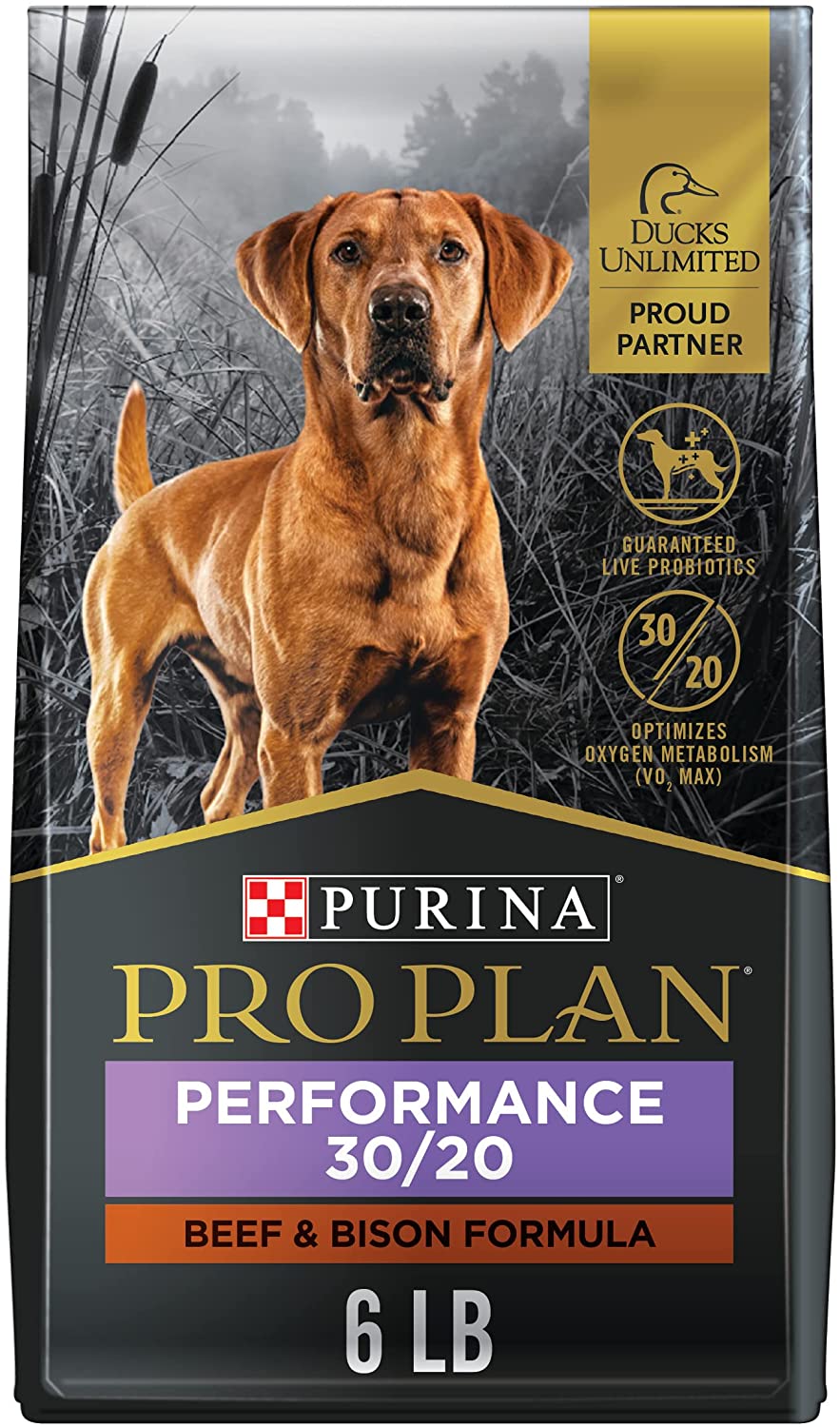 Purina Pro Plan Sport. Energy & Vitality Support. High Protein 30/20 Beef Dry Dog Food and Wet Dog Food 6 lb. Bag