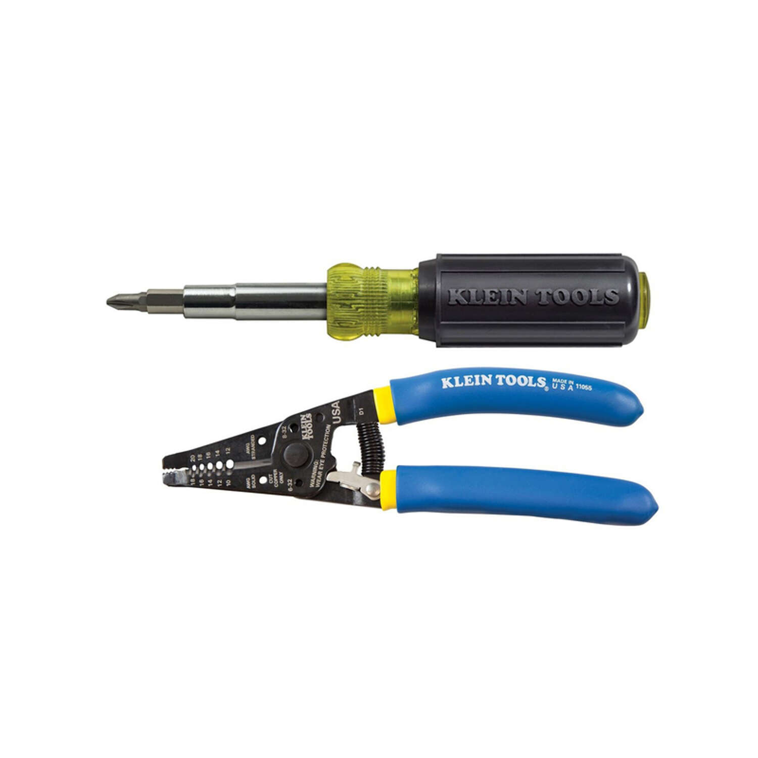 Klein Tools Multi-Bit Screwdriver/Wire Stripper Set