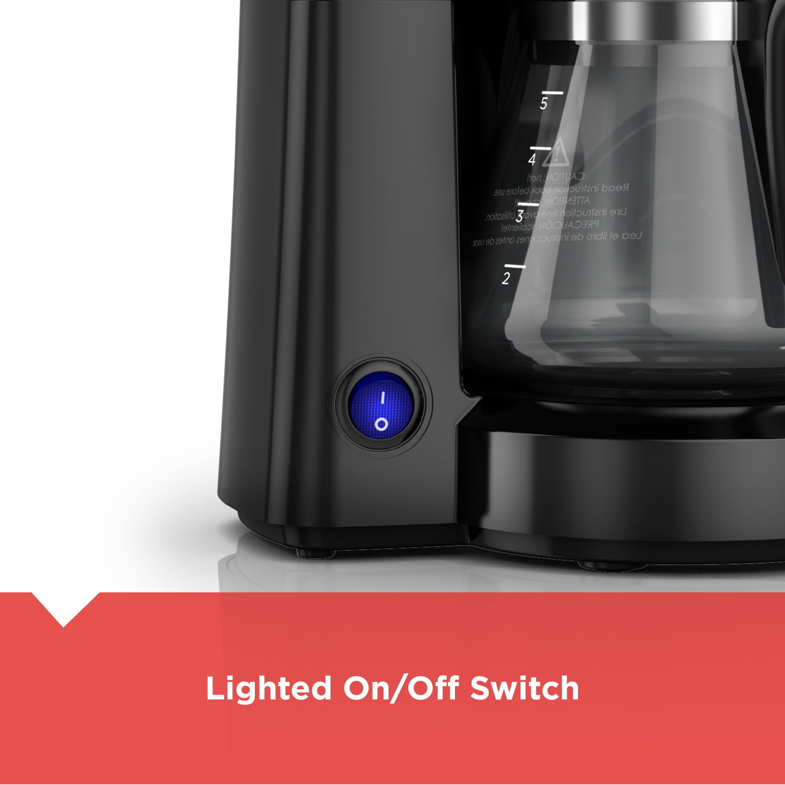 BLACK+DECKER 5-Cup* Coffee Maker. Compact Design. Black. CM0700B