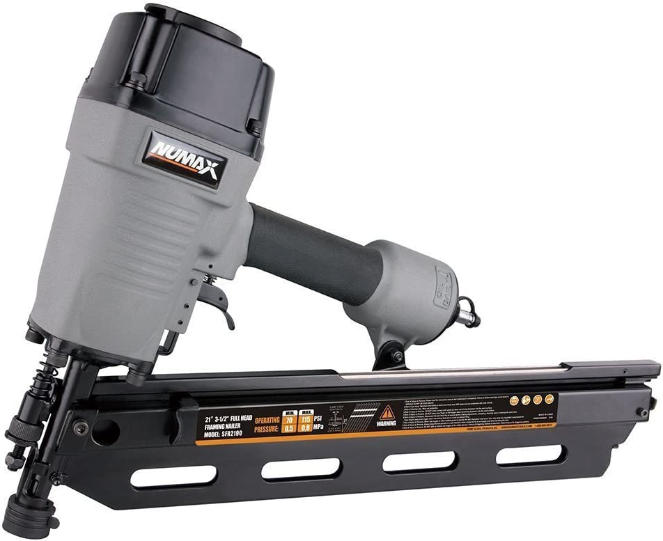 NuMax SFR2190 Pneumatic 21 Degree 3-1/2″ Framing Nailer