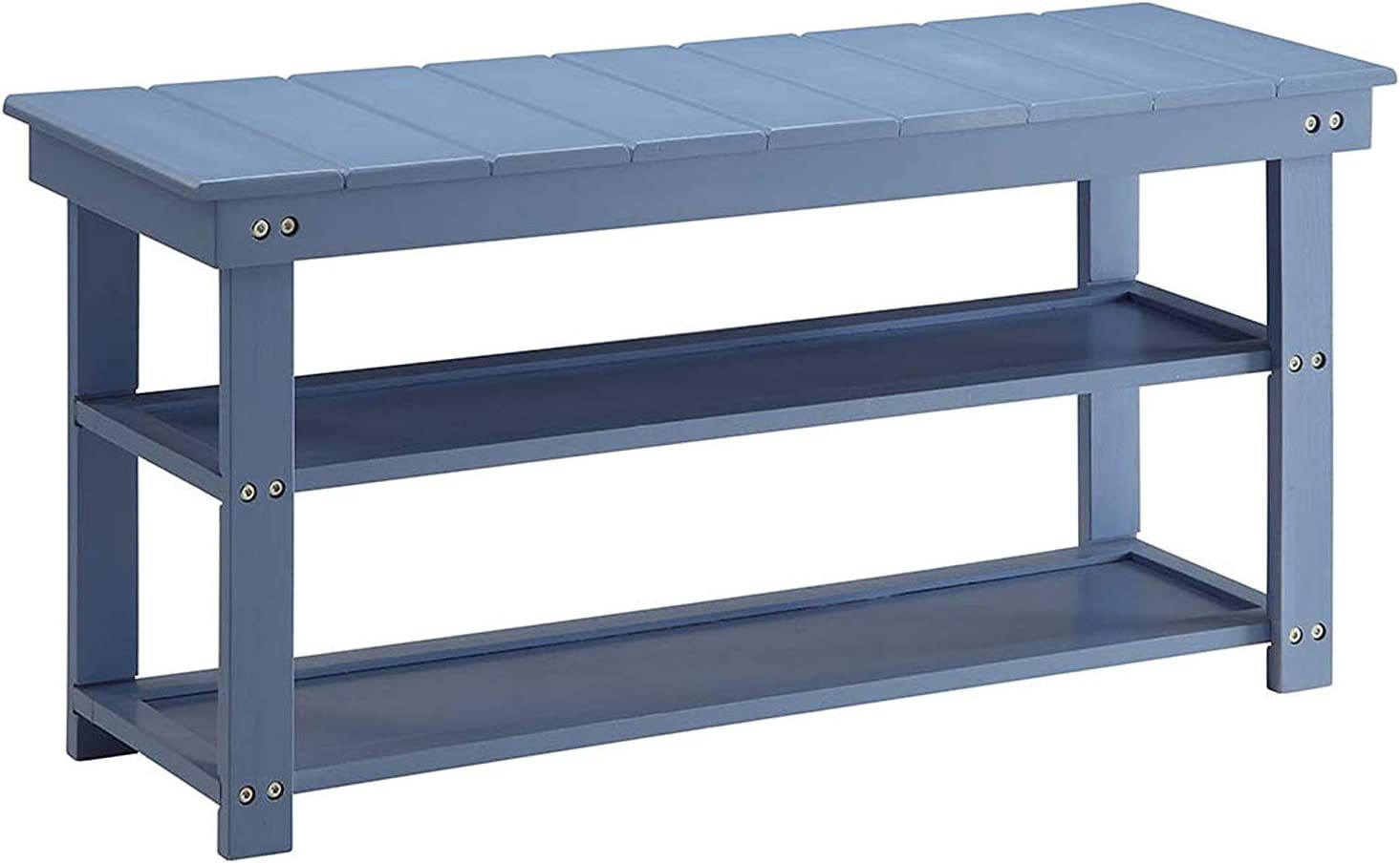 Fleshman Shoe Storage Bench Blue