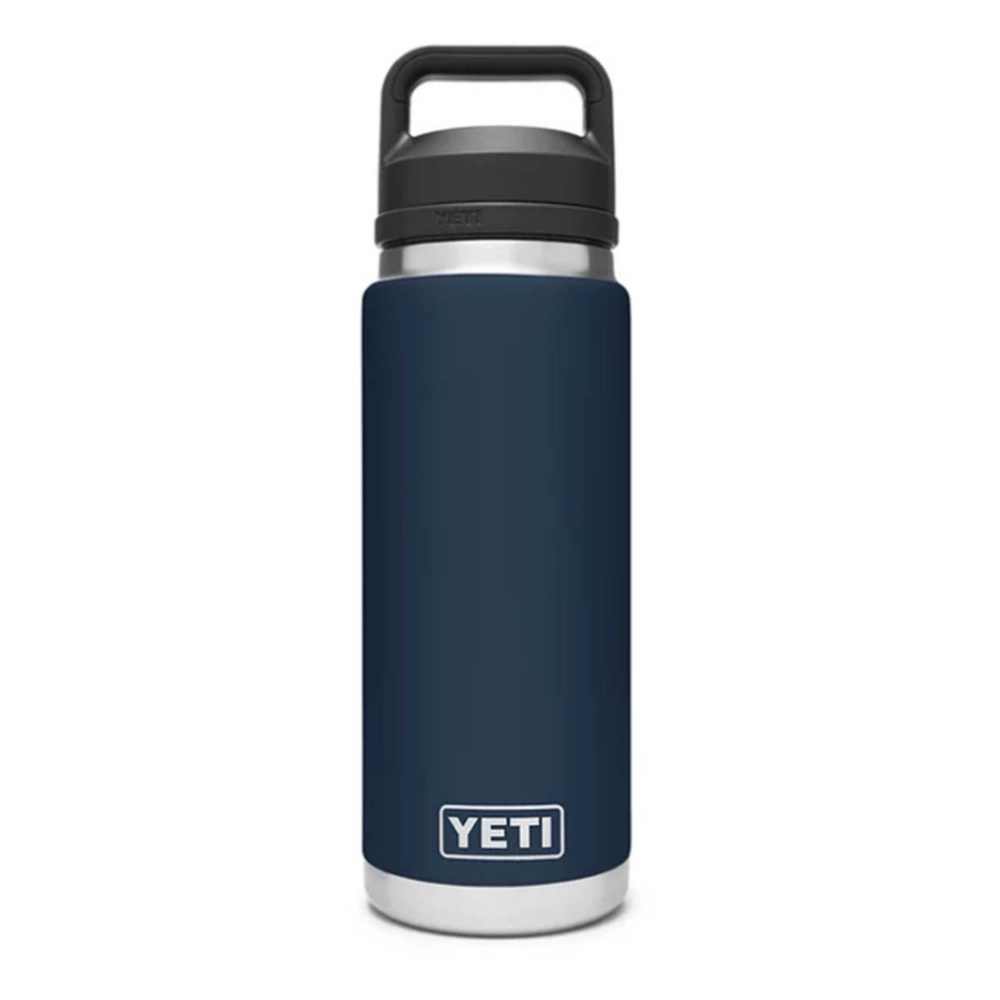 YETI Rambler 26 oz Bottle. Vacuum Insulated. Stainless Steel with Chug Cap. Navy